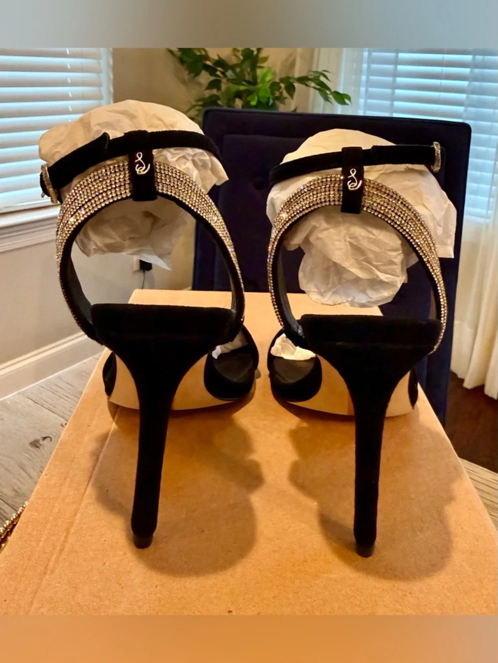 Sam Edelman Ophelia Black Suede Stiletto Heels | Sz. 6M | (NWOB) - Picture 5 of 9